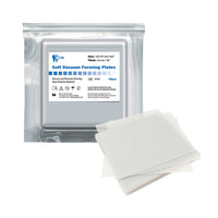 Soft and hard vacuum forming plates for fabricating whitening trays and splints, a large variety of laboratory forming materials.