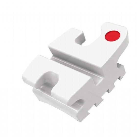 Ceramic orthodontic bracket offering a large variety of aesthetic prescriptions for discreet fixed appliance treatment.