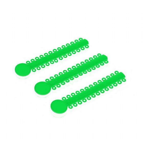 Magic Elastic Ligatures Modules Ties For Brackets Green 1000pcs