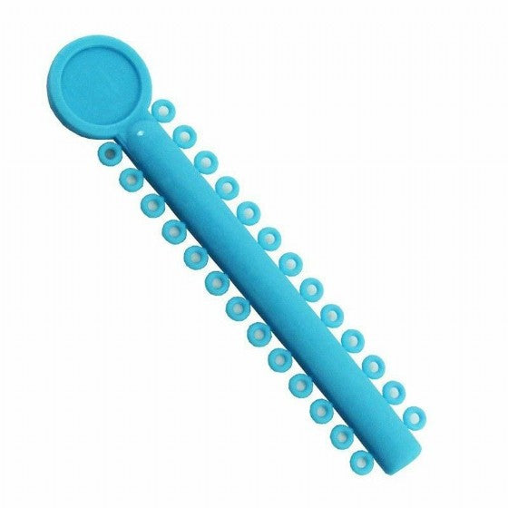 Magic Elastic Ligatures Modules Ties For Brackets Light Blue 1000pcs