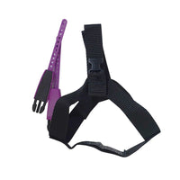 Purple neckpad-style high-pull orthodontic headgear, medium size