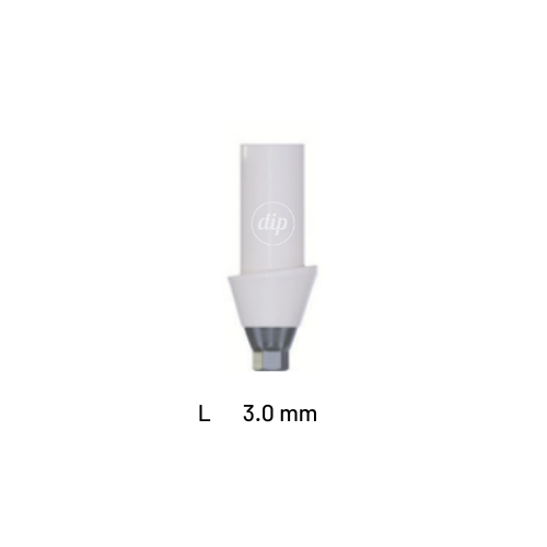 Straight Anatomic Angled Zirconia Abutment for Nobel Active® RP 4.3