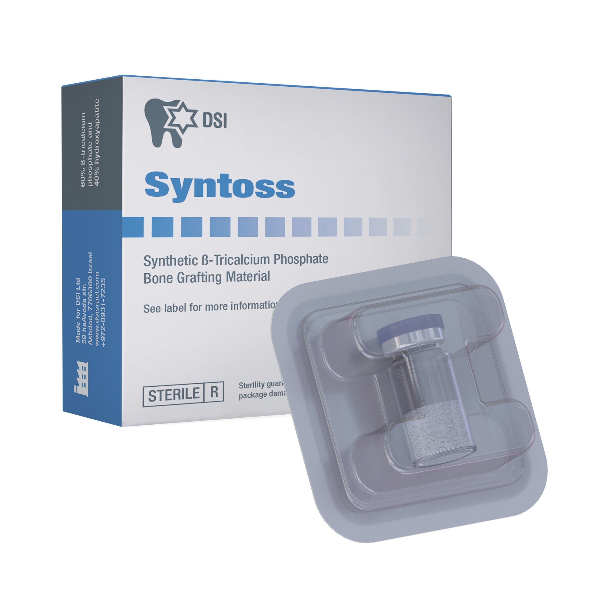 DSI Syntoss Synthetic Bone Graft TCP/HA Mix in Granules Alloplast