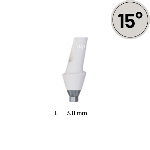 15° Anatomic Angled Zirconia Abutment for Nobel Active® NP 3.5