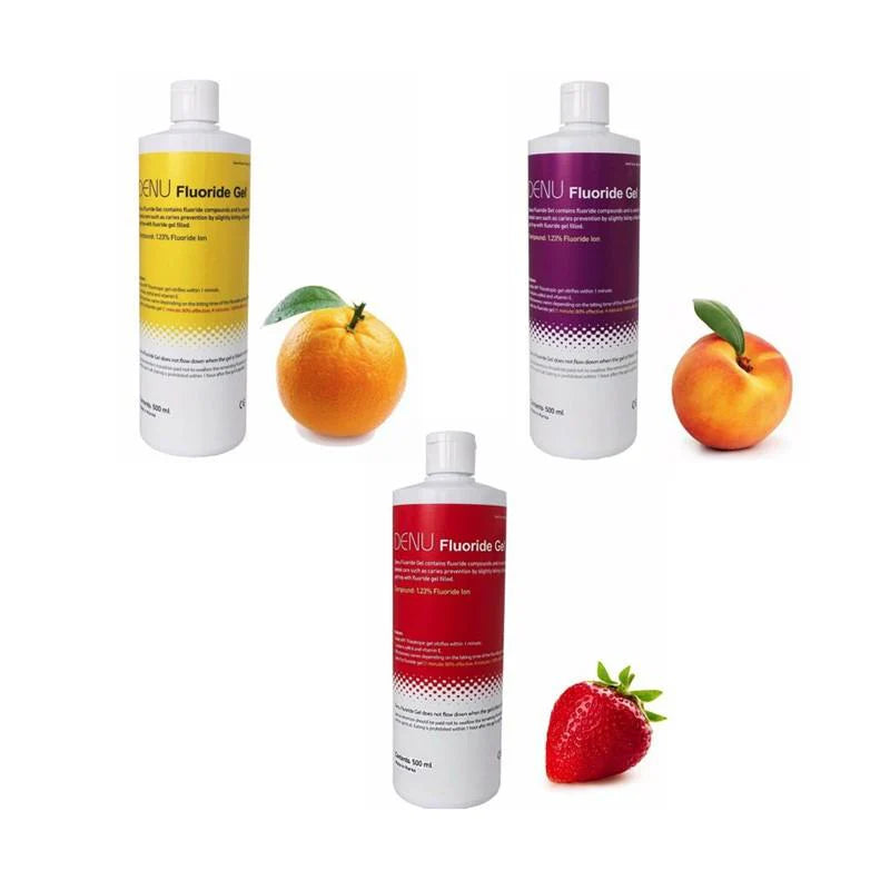 DENU Fluoride Gel 500ml – Professional enamel-strengthening gel