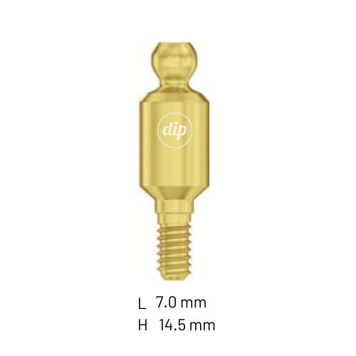 Straight Ball Attachment for Internal Hex RP 3.5