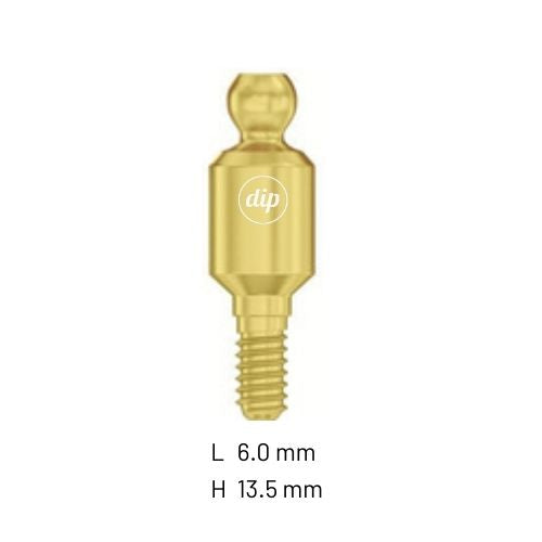 Straight Ball Attachment for Internal Hex RP 3.5