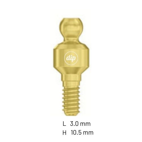 Straight Ball Attachment for Internal Hex RP 3.5