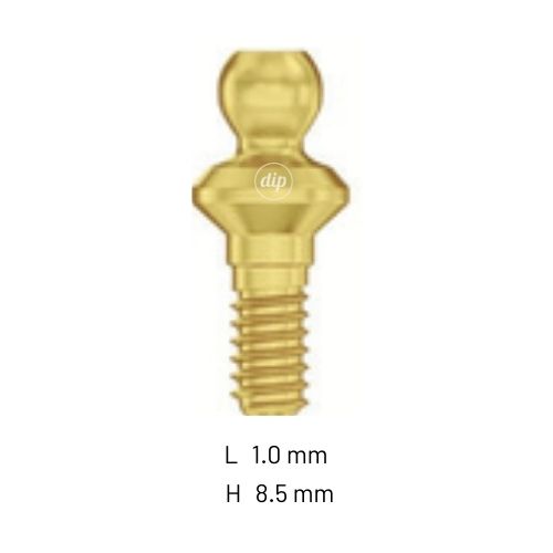 Straight Ball Attachment for Internal Hex RP 3.5