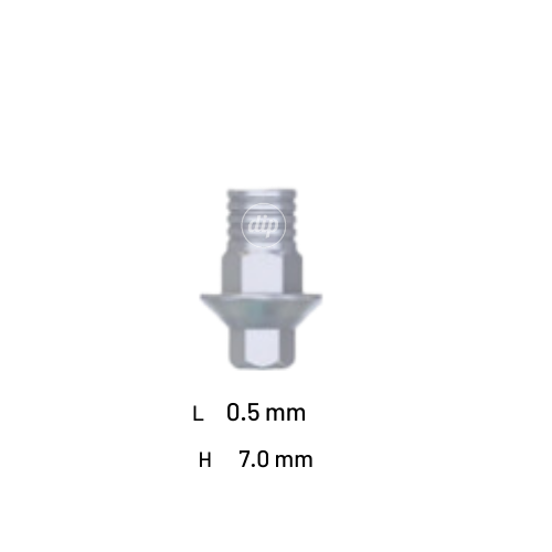 Anti-Rotational Concave CAD/CAM Ti-Base for Internal Hex RP 3.5