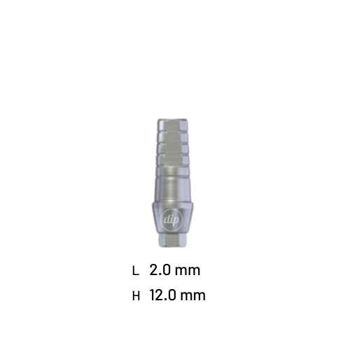 Straight Shoulder Titanium Abutment for Internal Hex NP 2.0