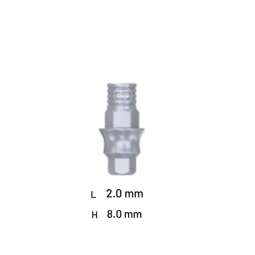 Anti-Rotational Concave CAD/CAM Ti-Base for Internal Hex RP 3.5