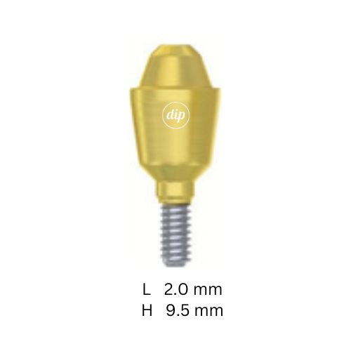 Straight Multi-Unit Abutment M1.6 for Internal Hex RP 3.5