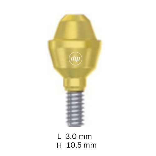 Straight Multi-Unit Abutment M1.6 for Internal Hex RP 3.5