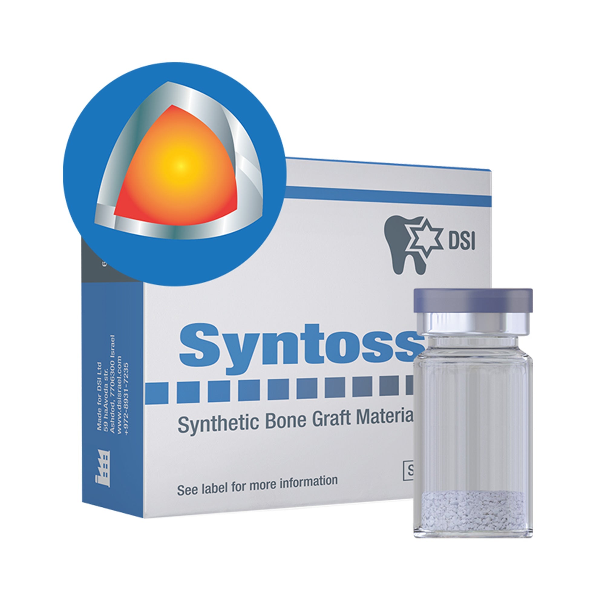 DSI Syntoss Multi Synthetic Bone Graft TCP/HA Mix in Granules Alloplast