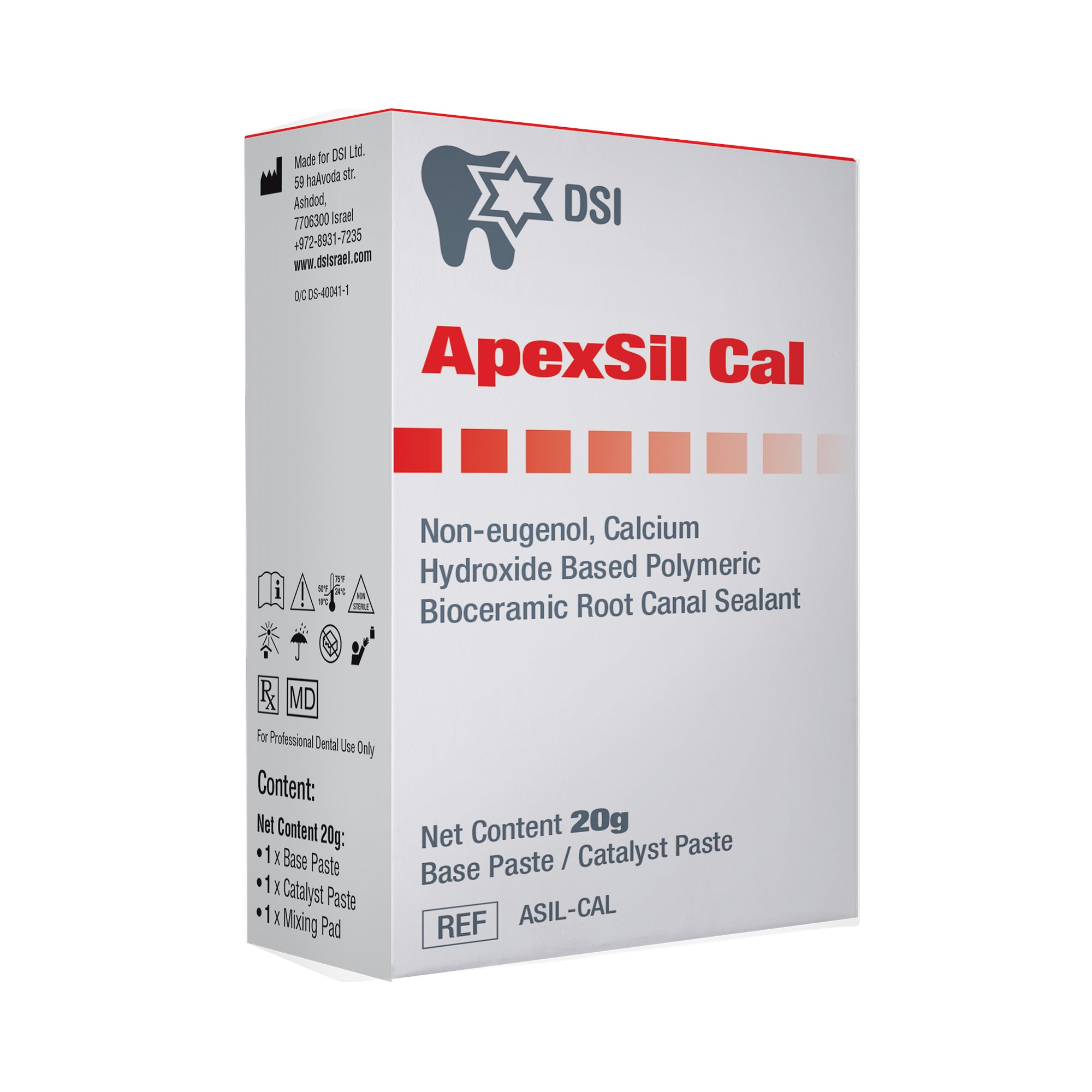 DIP Apexsil Cal Calcium Hydroxide Root Canal Filling Material 12.5+7.5g