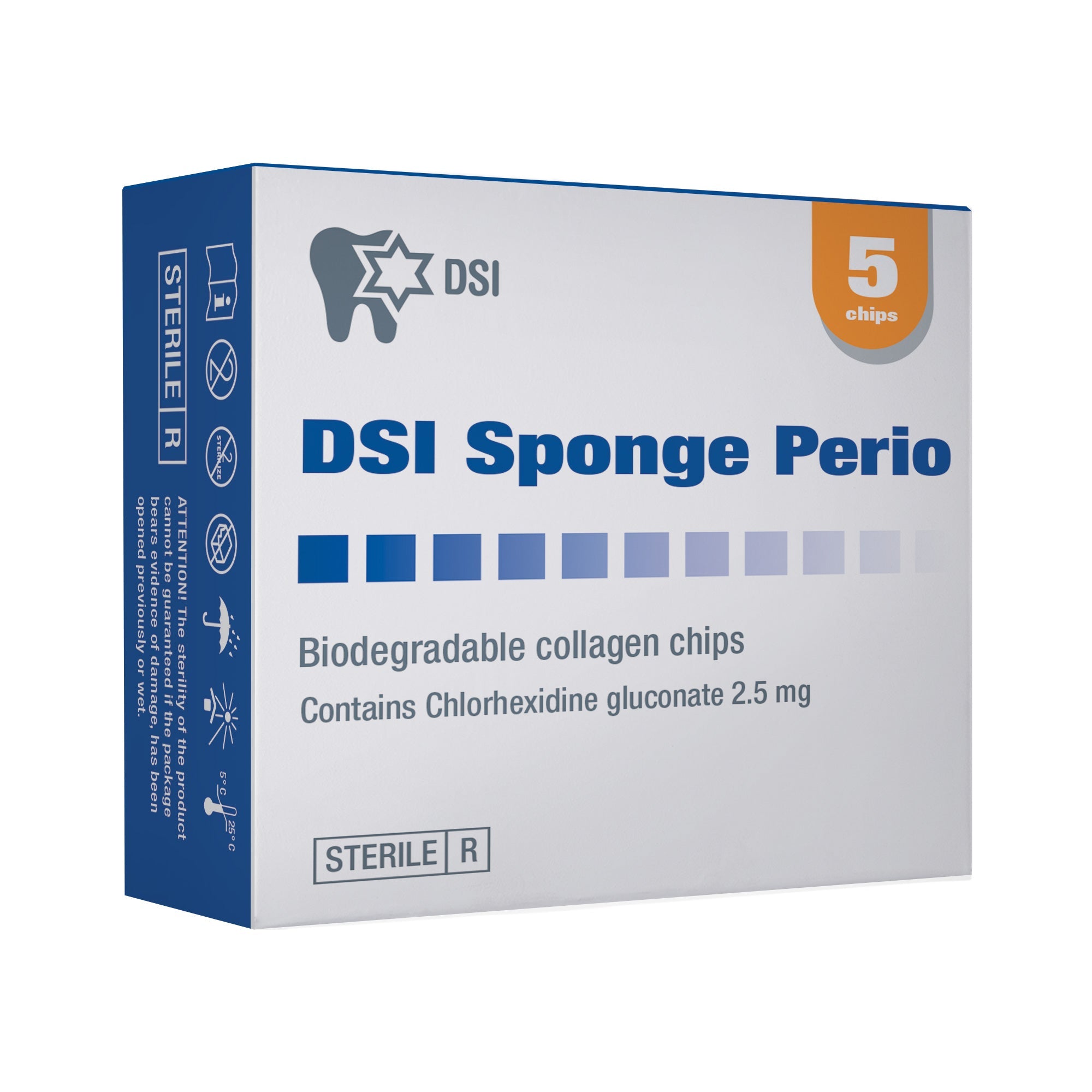 DIP Perio Sponge Collagen Chips 2.5mg of chlorhexidine gluconate