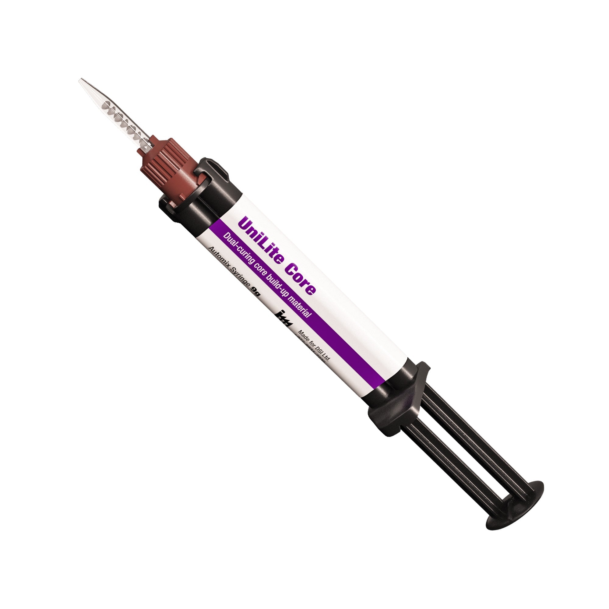 DSI UniLite Core Dual-Curing Core Build Up Material Automix Syringe 9g