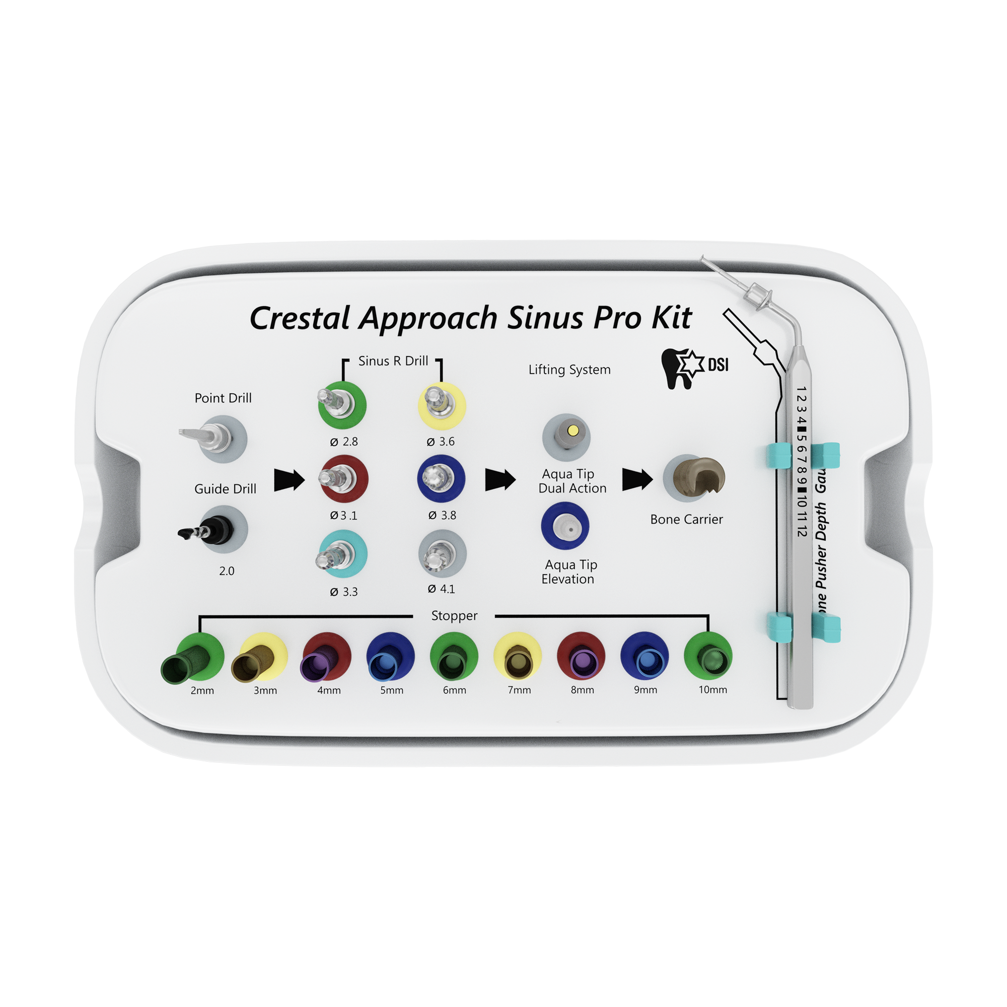 DIP Crestal Pro Kit For Sinus Membrane Raise