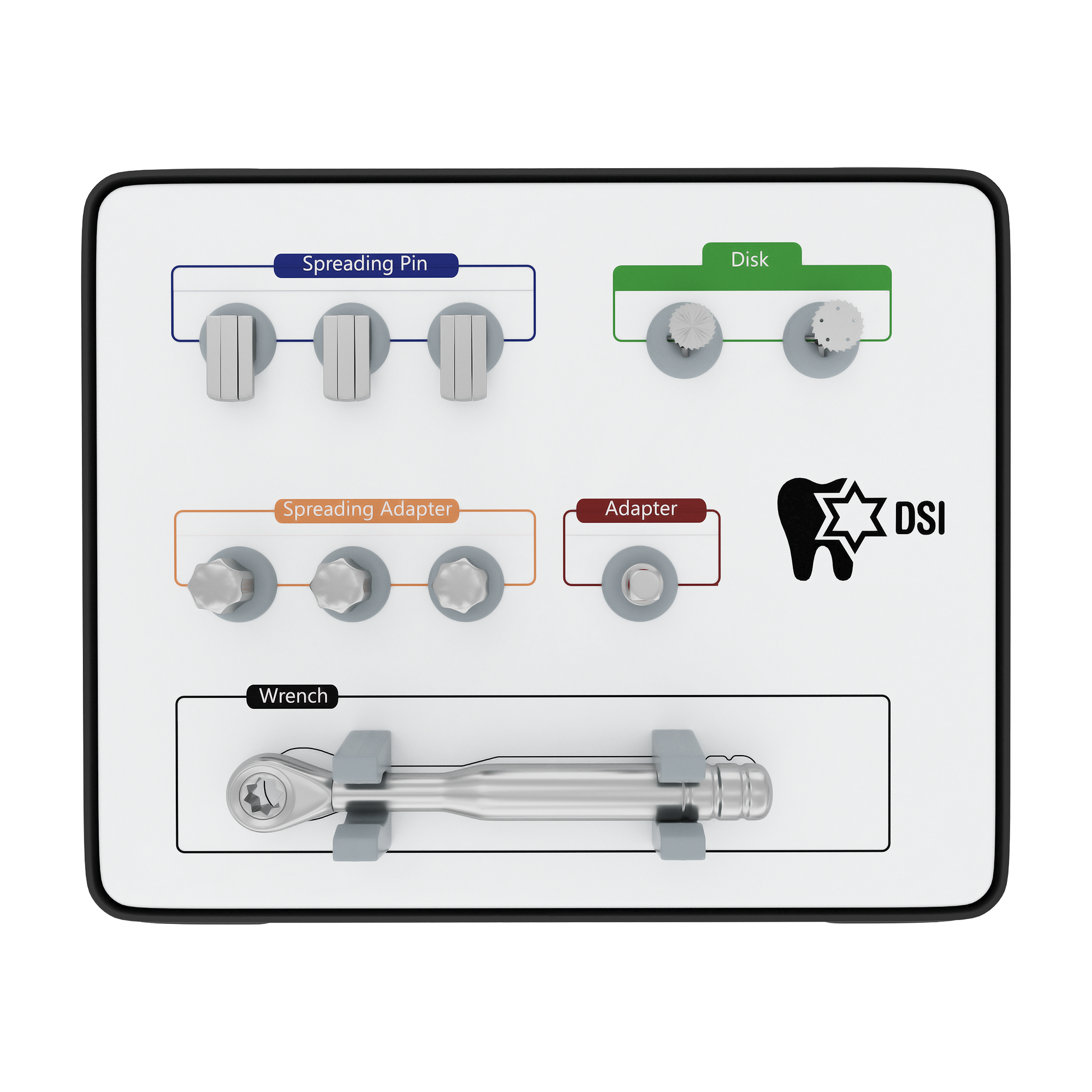 DIP Bone Spreader Kit For Alveolar Ridge Split and Expansion