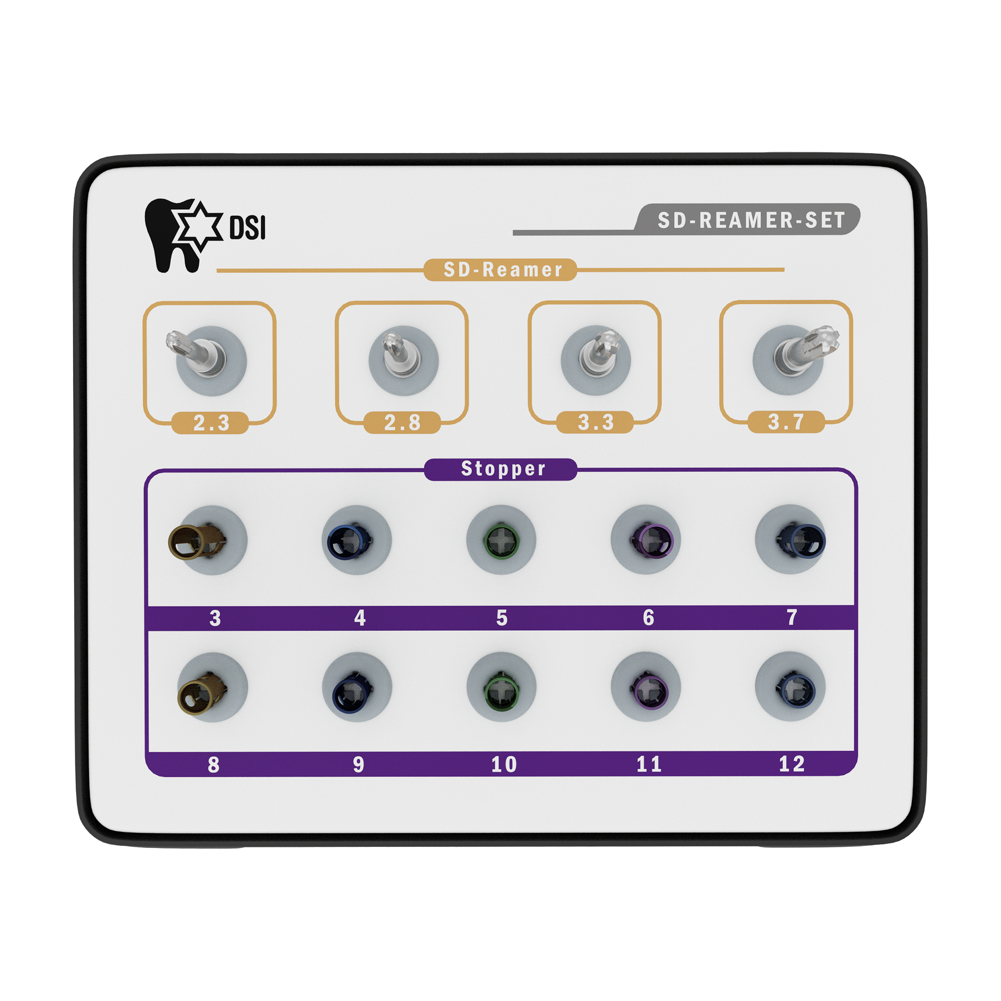 DSI SD-Reamer Drill Kit For Crestal Sinus Lifting Approach with Stoppers