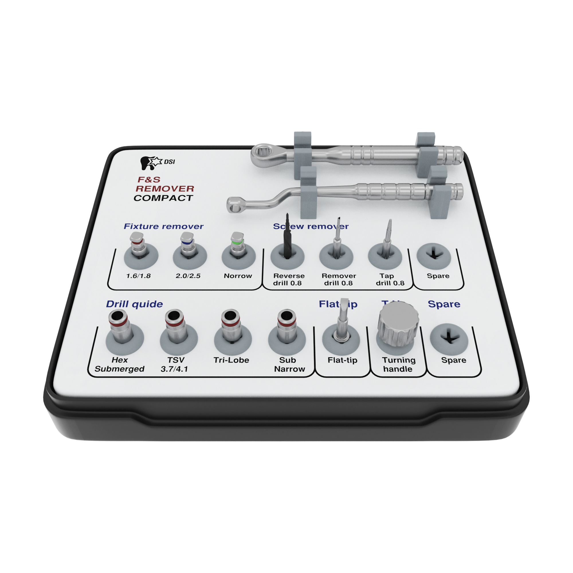 DIP SD-FSRC Compact Broken Implant & Screw Removal Extraction Kit