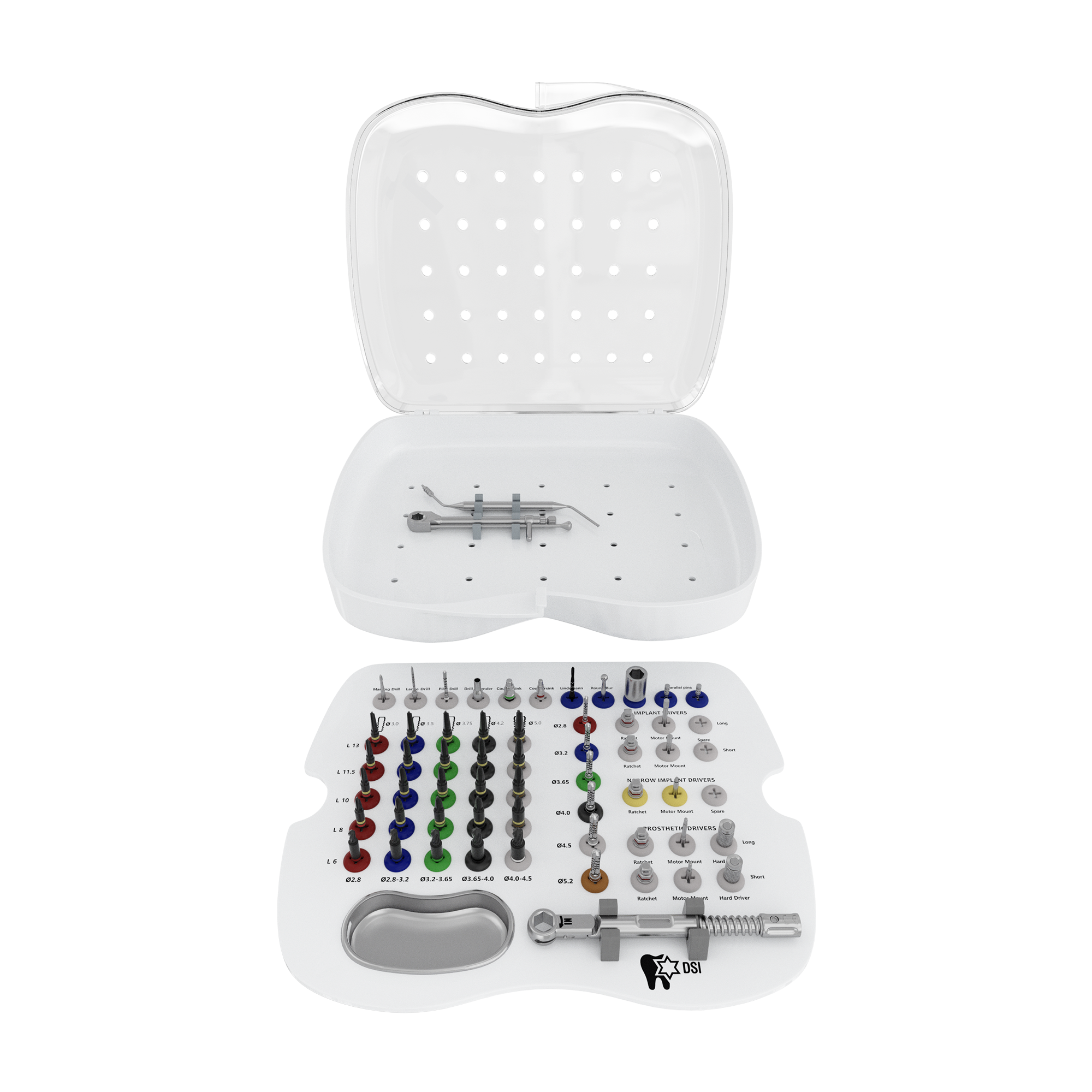 DIP SK006 Conical Drills Surgical Kit For Advanced Implant Maxillo-fascial Treatment