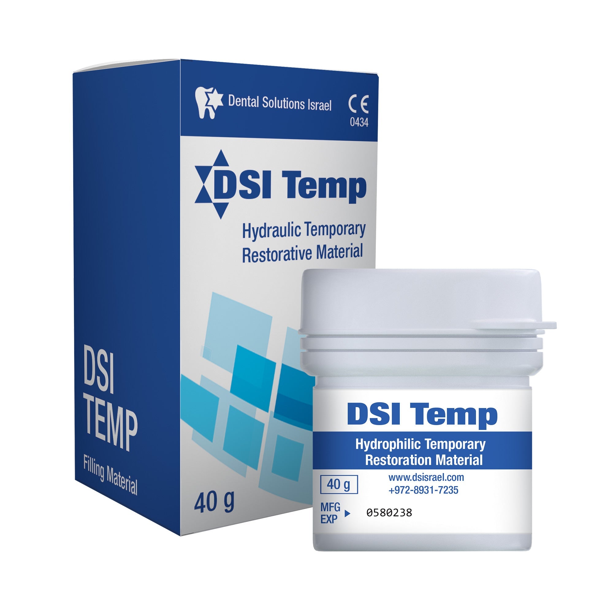 DIP Temp Temporary Restorative Filling Material / Cavity Filler 40g Jar