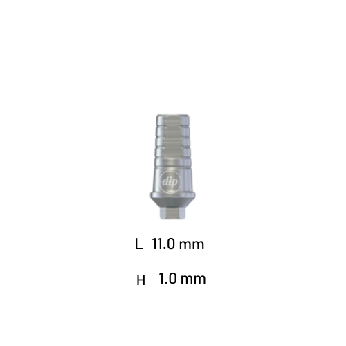 Straight Shoulder Titanium Abutment for Internal Hex RP 3.5