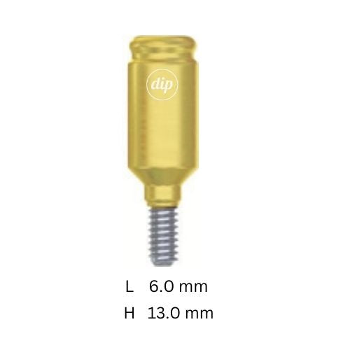 Straight Overlock™ Overdenture Attachment for Internal Hex RP 3.5