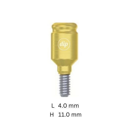 Straight Overlock™ Overdenture Attachment for Internal Hex RP 3.5