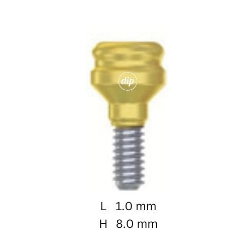 Straight Overlock™ Overdenture Attachment for Internal Hex RP 3.5