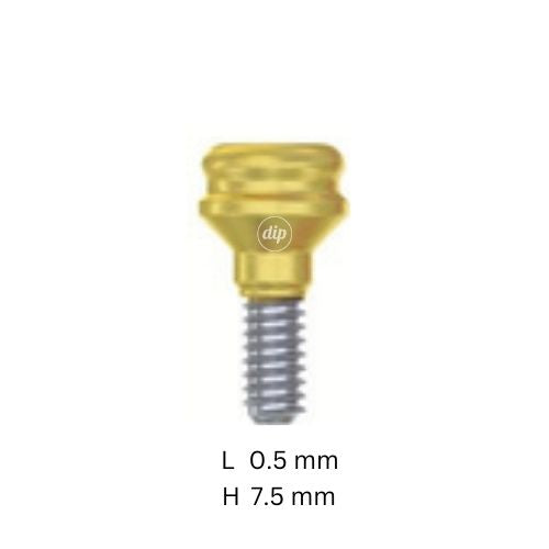 Straight Overlock™ Overdenture Attachment for Internal Hex RP 3.5