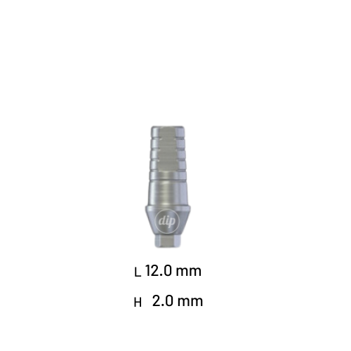 Straight Shoulder Titanium Abutment for Internal Hex RP 3.5