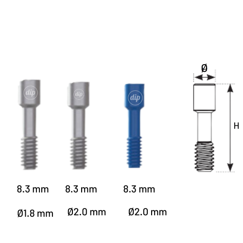 Fixation Screw for Internal Hex Connection