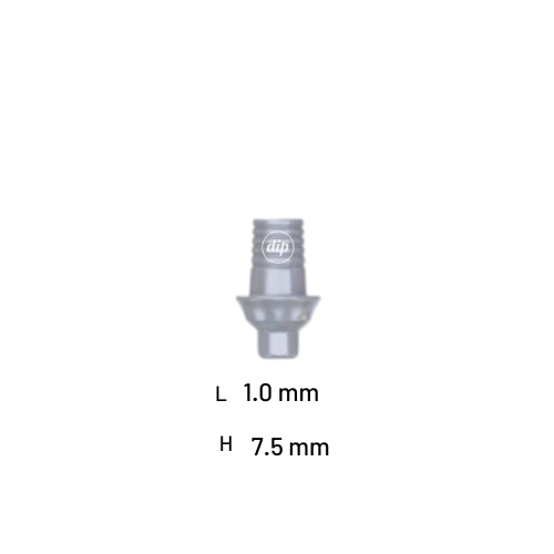 Rotational Concave CAD/CAM Ti-Base for Internal Hex RP 3.5