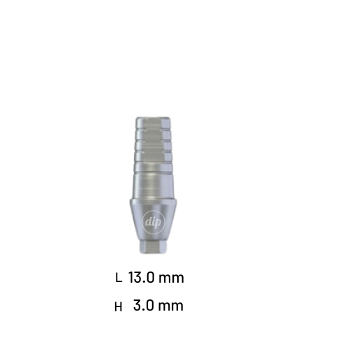 Straight Shoulder Titanium Abutment for Internal Hex RP 3.5