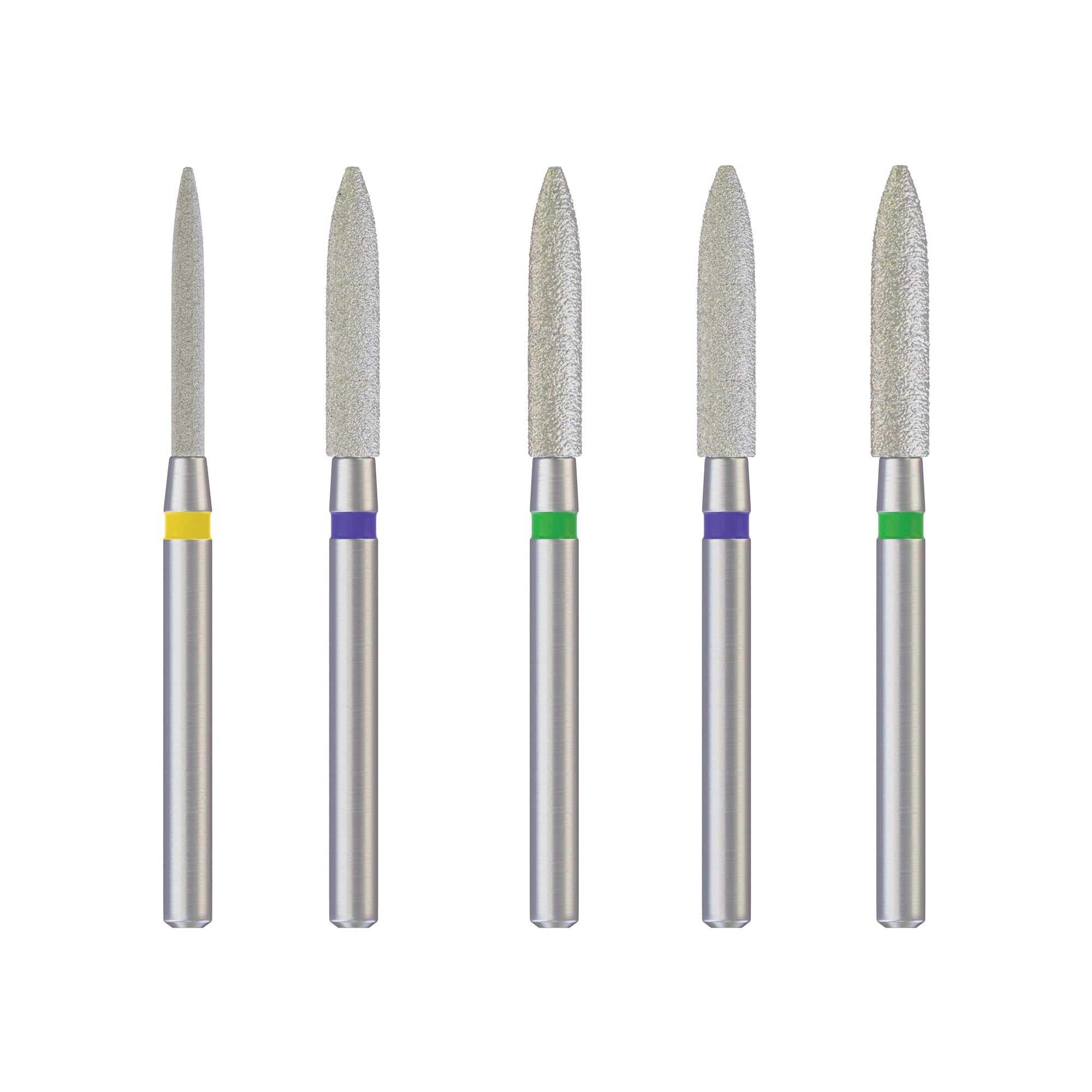 DIP Dental Diamond Burs Pointed Cylindrical (ISO-245) 22mm