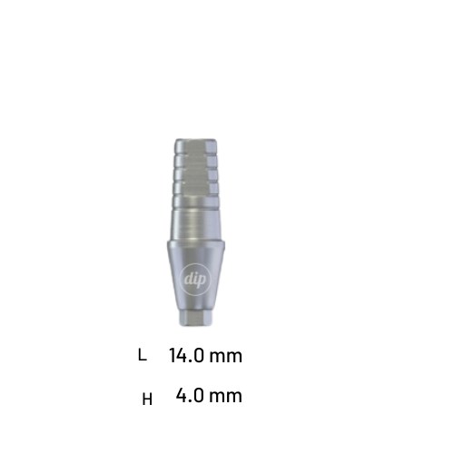 Straight Shoulder Titanium Abutment for Internal Hex RP 3.5