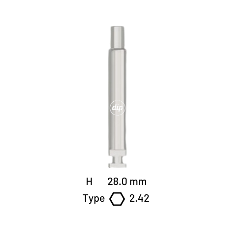 Implant Insertion Tool with Latch Motor Mount for Internal Hex RP 3.5