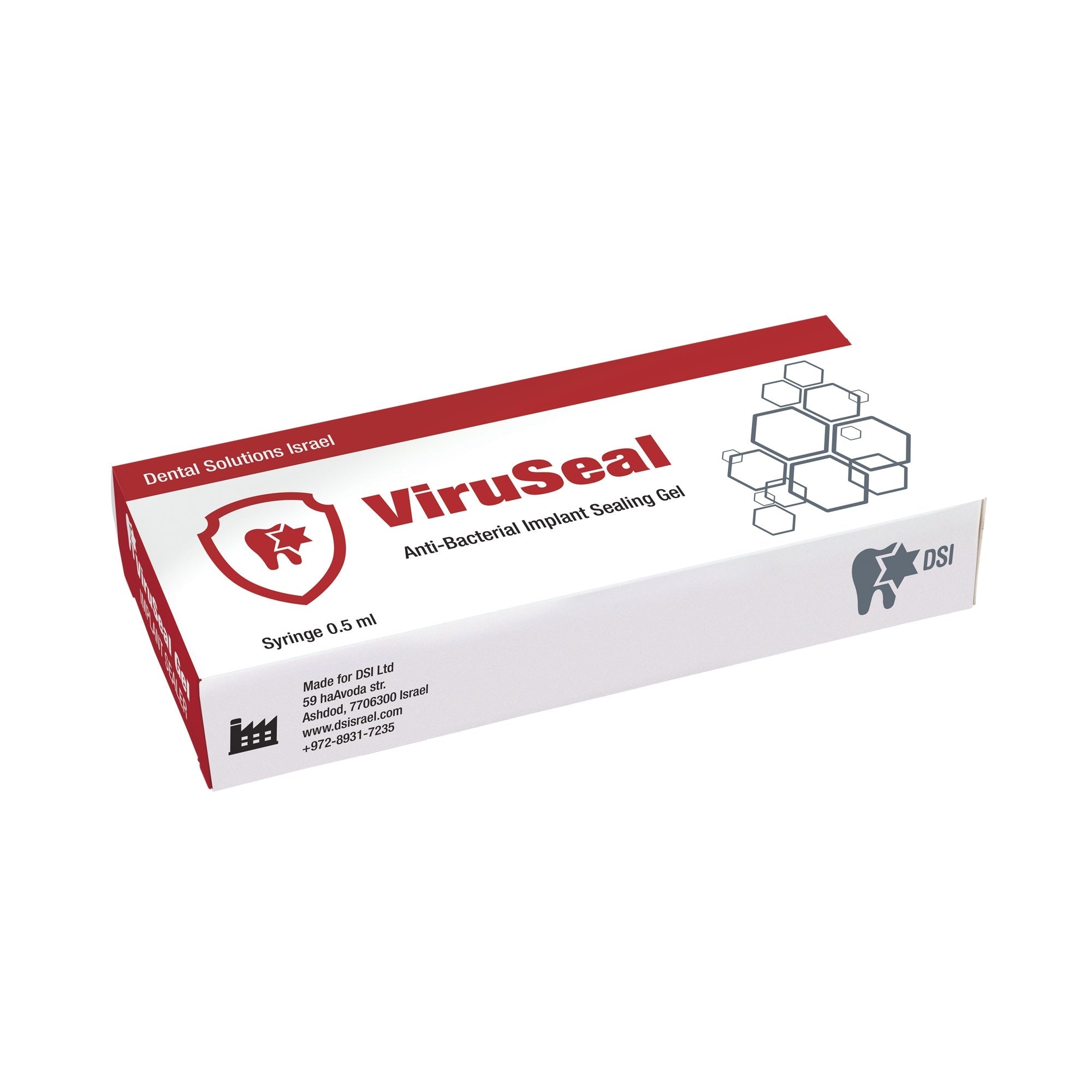 DSI Viruseal Anti-Bacterial Implant Sealing Gel Prevent Peri-implantitis 0.5ml