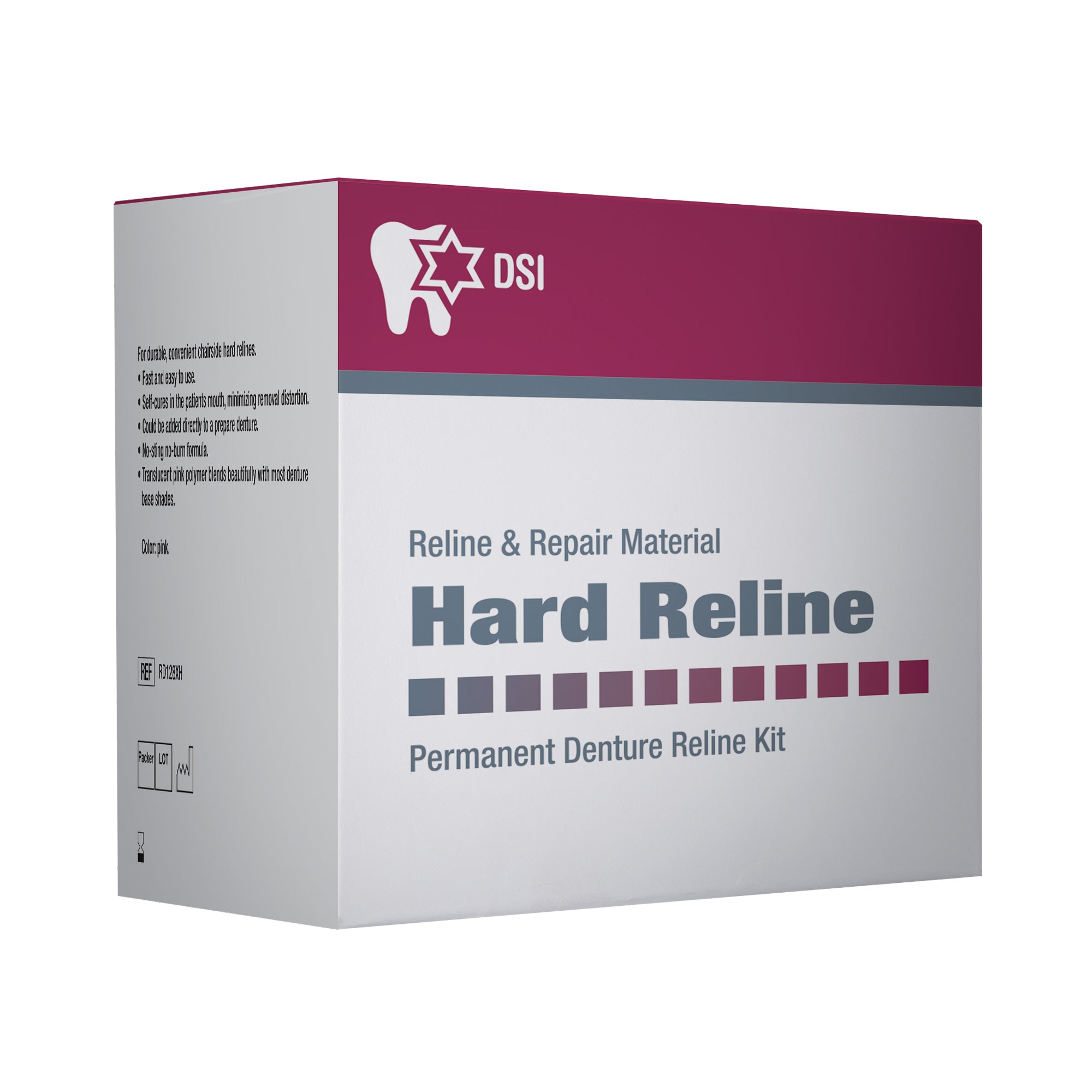 DSI Hard Liner Permanent Denture Reline Material 100g + 100ml