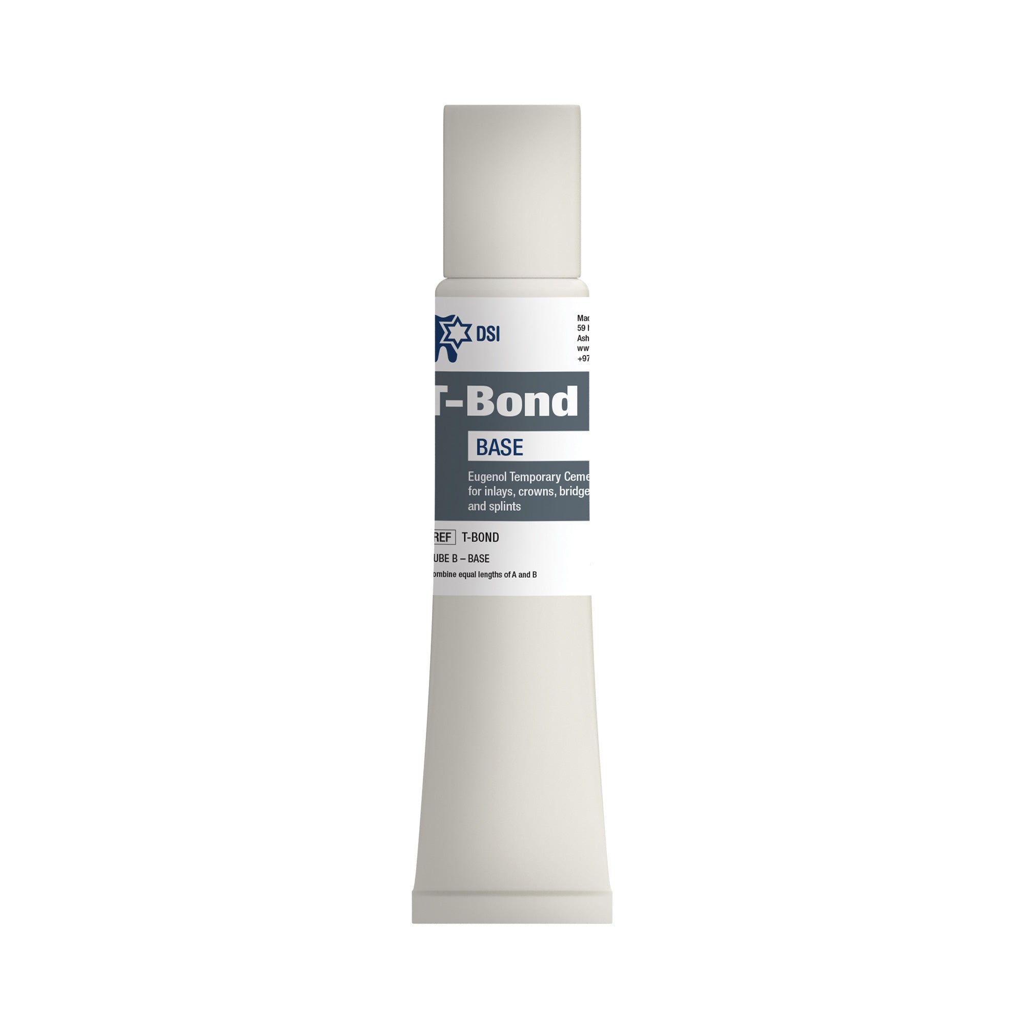 DSI T-Bond Temporary Cement For Crowns & Bridges Base+Catalyst 110g