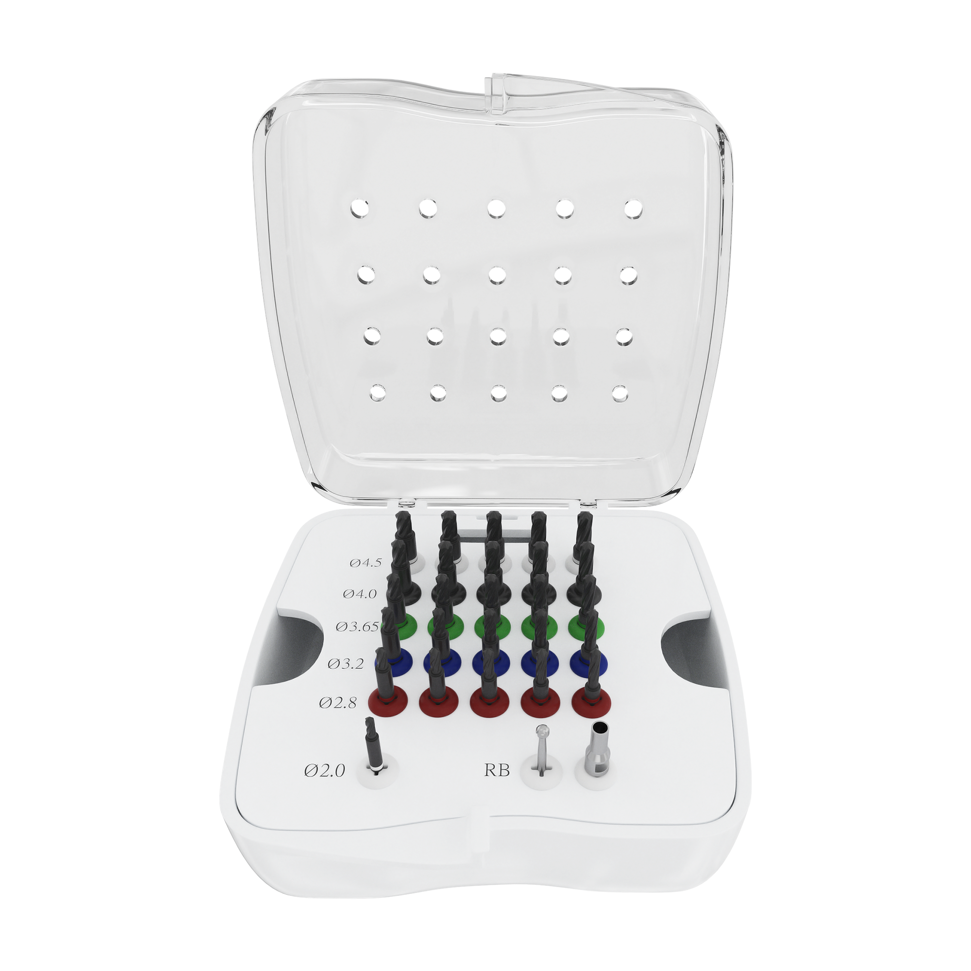 DSI DLC Step&Stop Drills Kit For Osteotomy Preparation Implant Installation