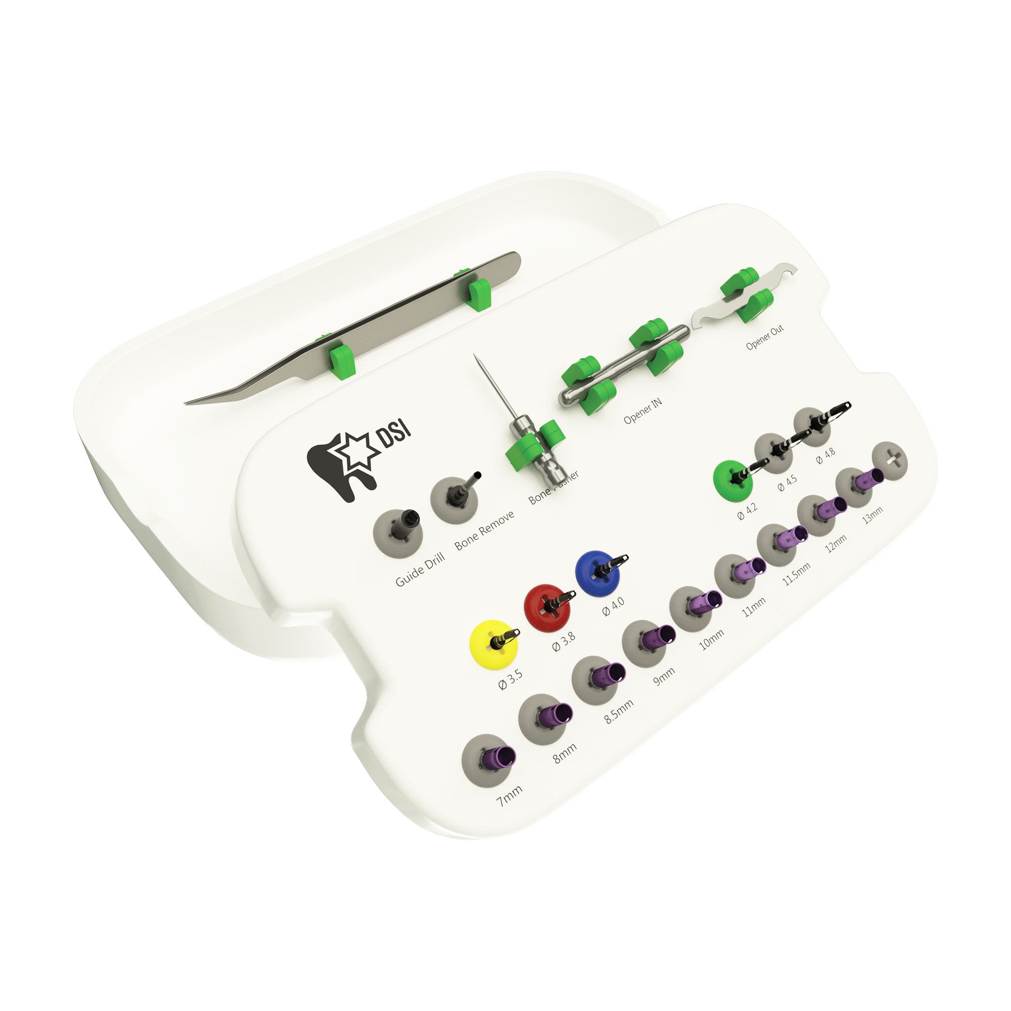 DIP One Drilling System Kit For Implant Osteotomy Preparation