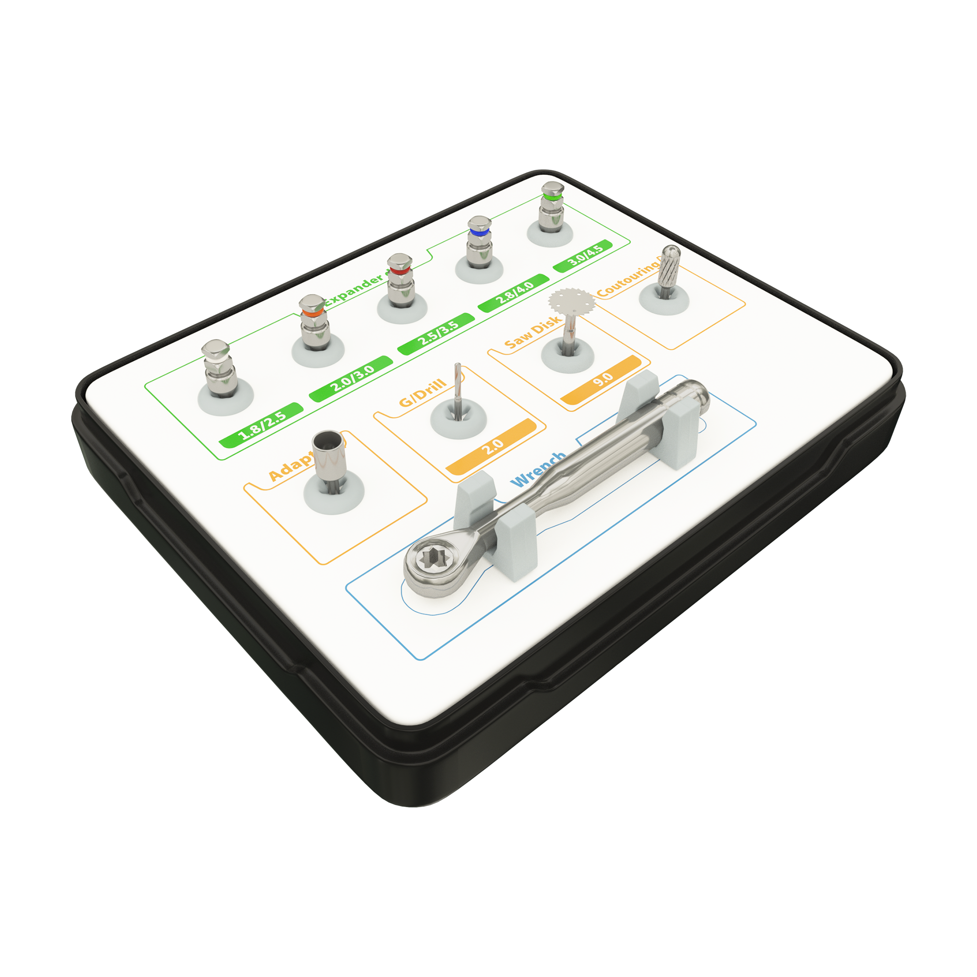 DSI Bone Expander Drill Kit For Osteotomy Expansion and Immediate Implant Insertion