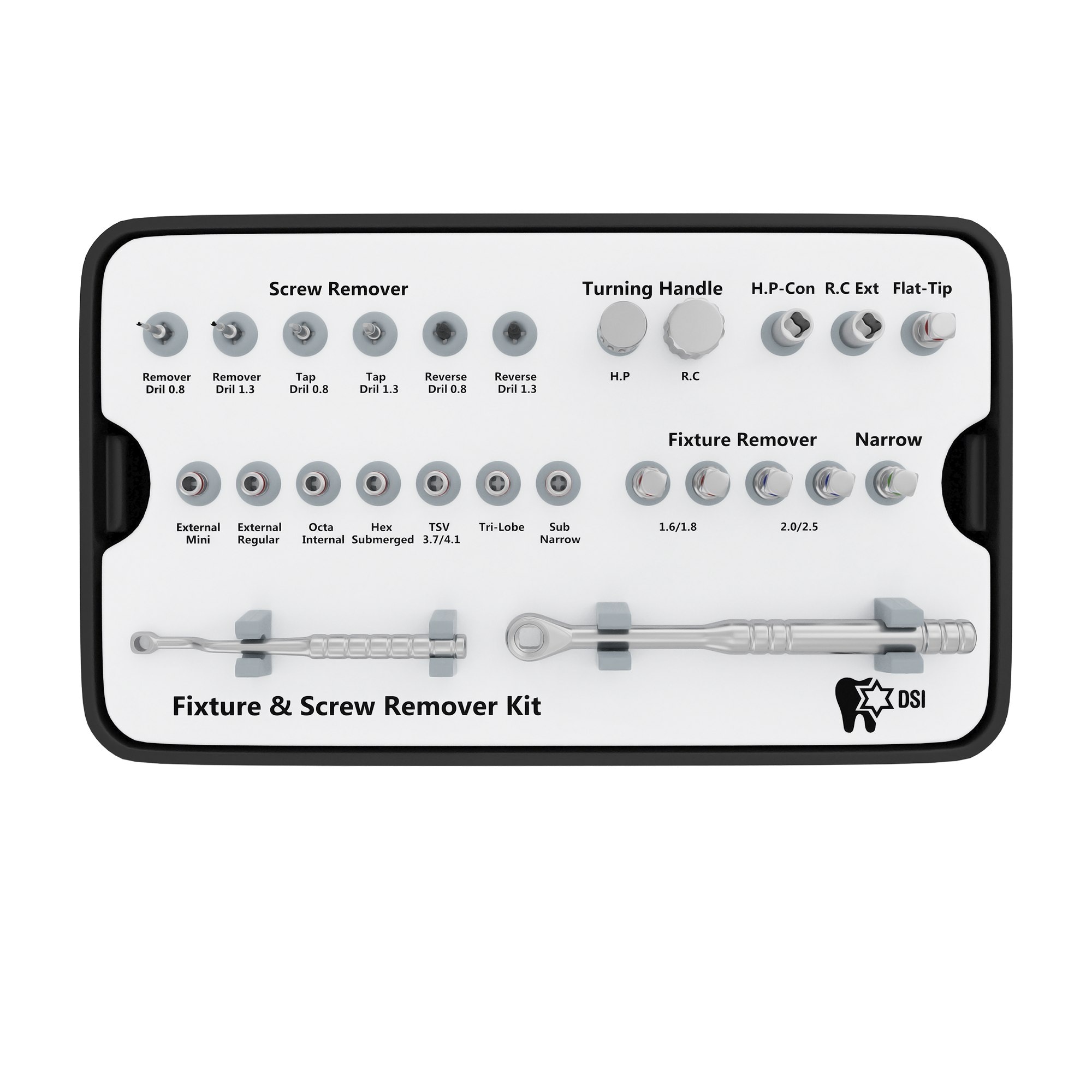 DSI SD-FSR Full Kit For Broken Implant Fixture & Screw Removal Extraction