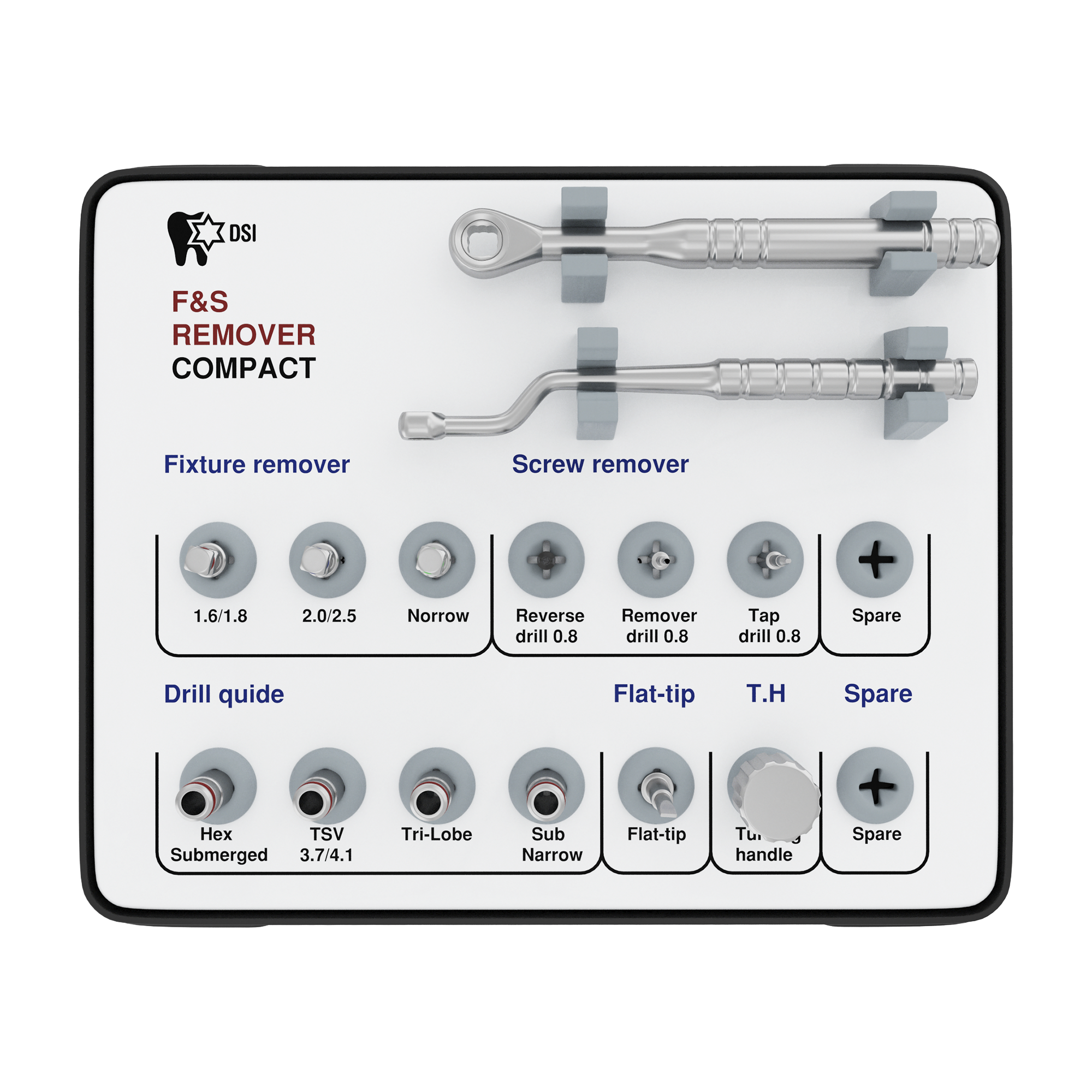 DIP SD-FSRC Compact Broken Implant & Screw Removal Extraction Kit