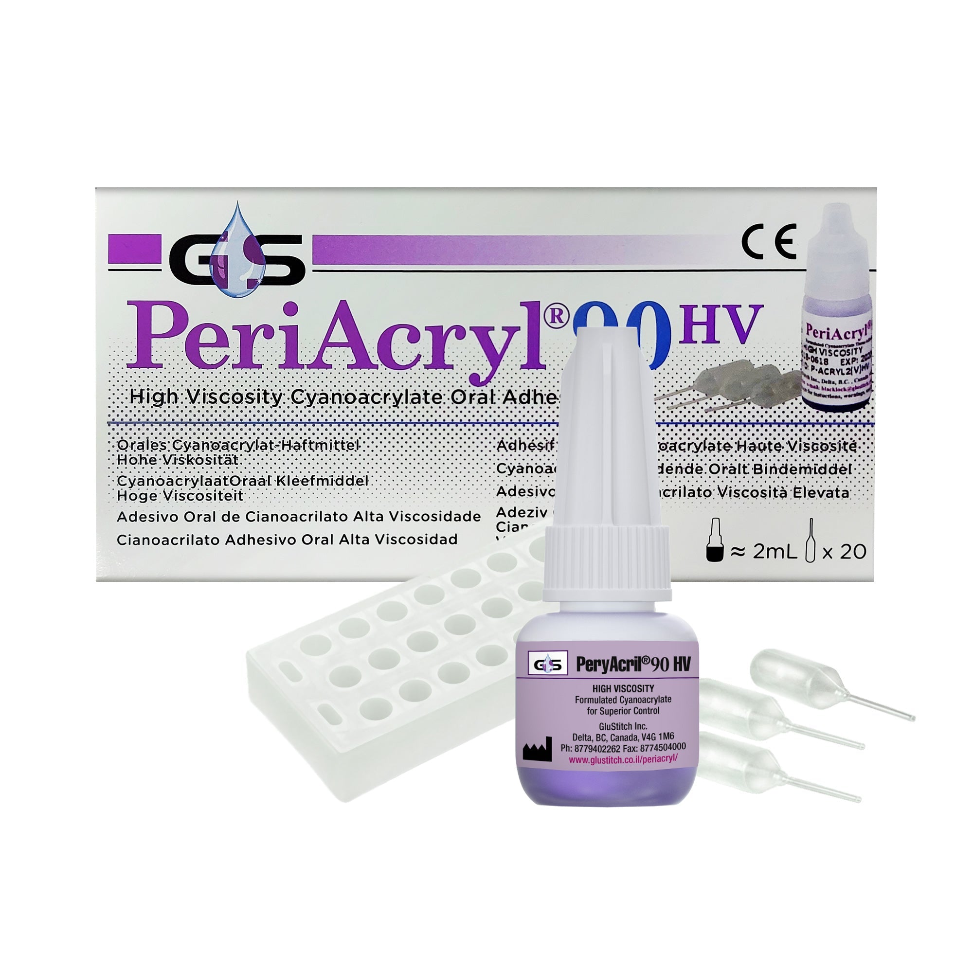 Periacryl 90 HV Surgical Oral Tissue Adhesive With High Viscosity