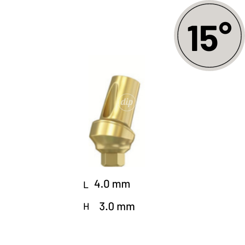 15° Angled Snap-On Transfer-Abutment for Internal Hex RP 3.5